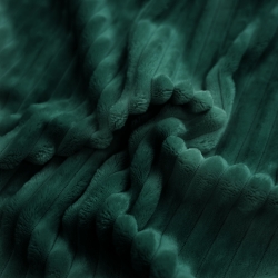 Minky Premium Streifen - Flaschengrün (green bottle)  