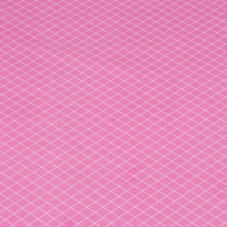 Baumwolle 100% Rauten weiß auf rosa Hintergrund  