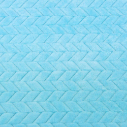 Minky Fischgrät Premium helltürkis  