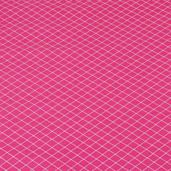 Baumwolle 100% Rauten weiß auf amaranthfarbenem Hintergrund  