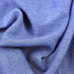 Leinen 100% Bekleidungs- und Bettwäsche blau-lila melange - 185g  