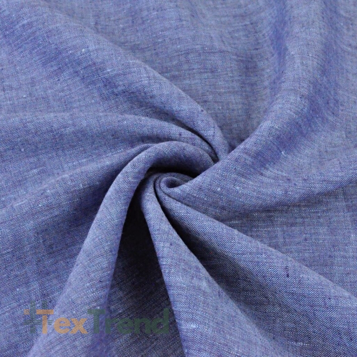 Leinen 100% Bekleidungs- und Bettwäsche blau-lila melange - 185g  