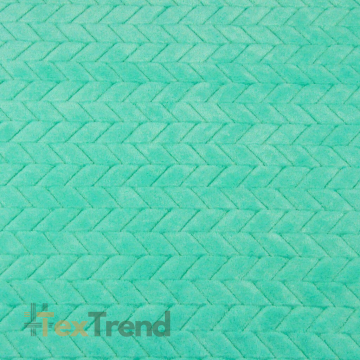 Minky Fischgrät Premium mintgrün  