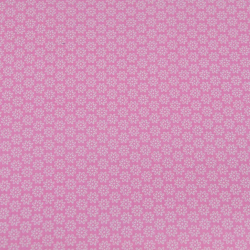 Baumwolle 100% Blümchen weiß auf rosa Hintergrund  