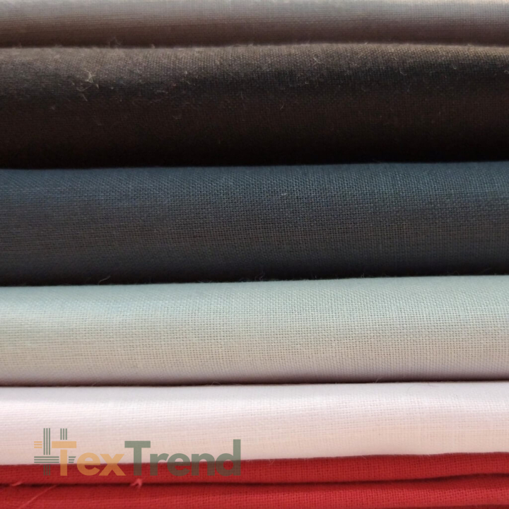 Stoffreste einfarbige Baumwolle, Endstücke - 1kg  