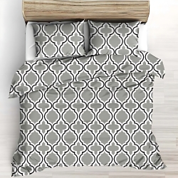 Baumwolle 100% Marokkanisches Mosaik grau - 220cm  