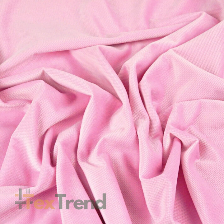 Velours glatt hellrosa (Candy Pink)  