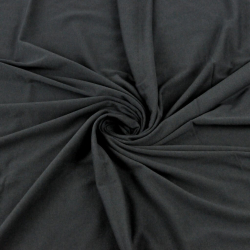 Jersey-Stoff einfarbig graphitfarben  