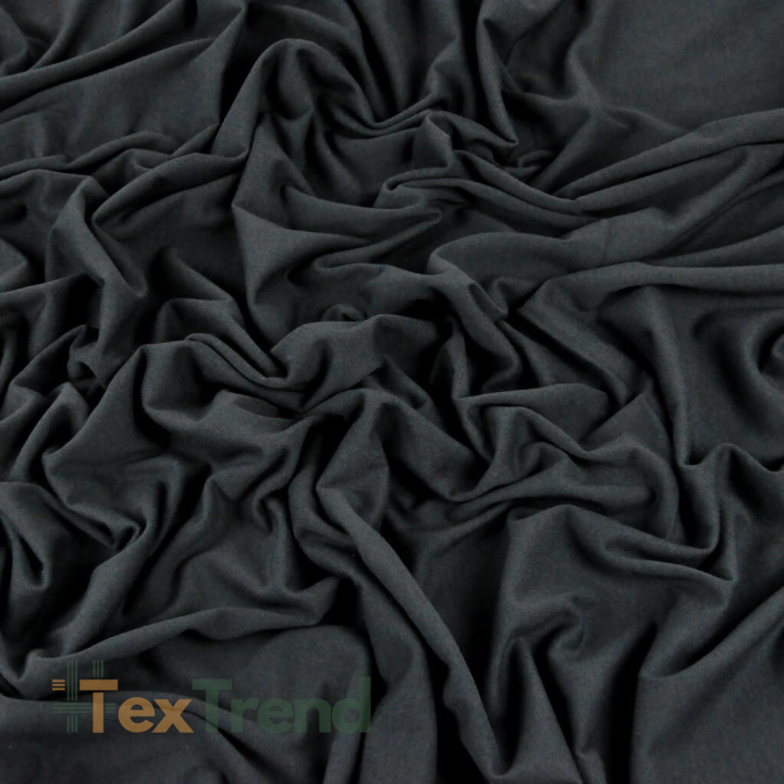 Jersey-Stoff einfarbig graphitfarben  