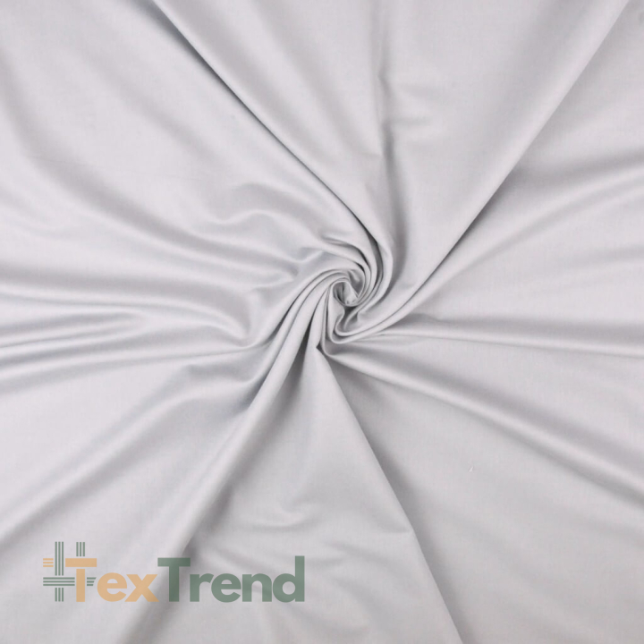 Baumwoll-Satin Premium - hellgrau  