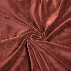 Minky glatt Premium Marsala-Rosa (Marsala)  