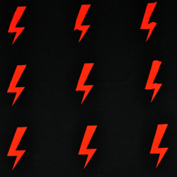 Jersey Stoff Digitaldruck rote Blitze - Protest Frauen  