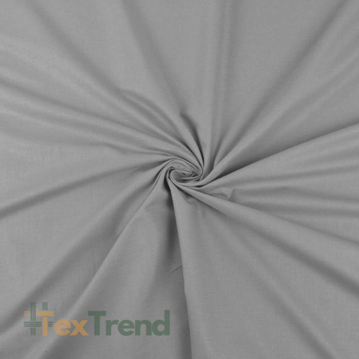 Baumwolle 100% einfarbig grau - 40  