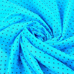 Dederon schwarze Punkte auf türkisfarbenem Hintergrund  