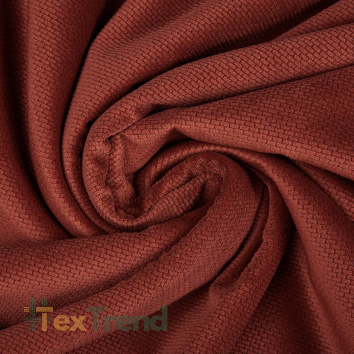 Velvet glatt Marsala-Rosa (Marsala)  