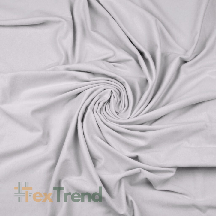 Jersey-Stoff einfarbig hellgrau  