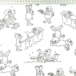 Baumwolle 100% Kamasutra schwarz auf weißem Hintergrund  