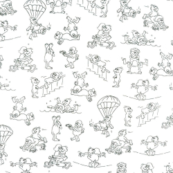 Baumwolle 100% Kamasutra schwarz auf weißem Hintergrund  