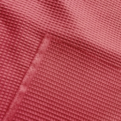 Baumwoll-Waffel - rosa marsala  