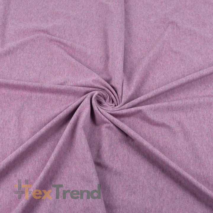 Jersey-Strick meliert - schmutzig rosa  