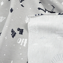 Jersey-Strick Zwerge auf grauem Hintergrund  