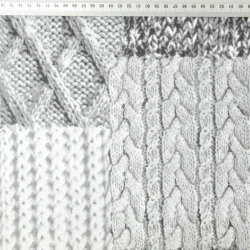 100% Baumwolle Karomuster in Weiß-Grau  