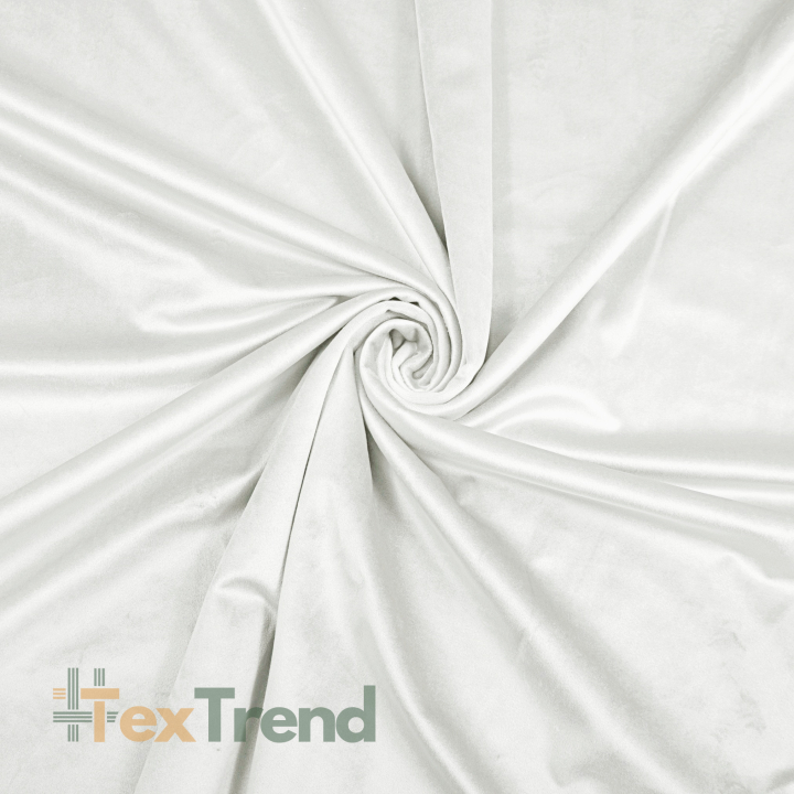 Samt Vorhangstoff - Elfenbein  