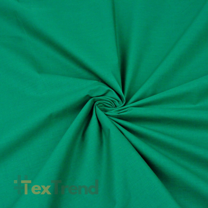 100% Baumwolle einfarbig Tannengrün - 33  