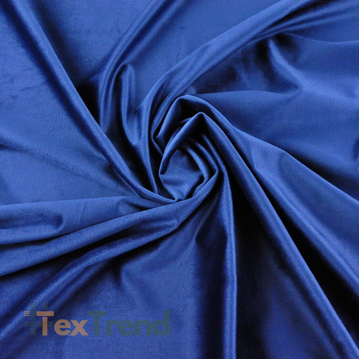 Samt Vorhangstoff - Indigo  