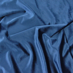 Samt Vorhangstoff - Oxford Blau  