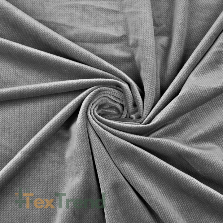 Samt glatt dunkelgrau  