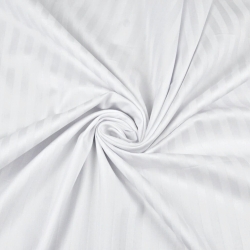 Baumwolle Satin weiß Streifen 9mm - 305cm  