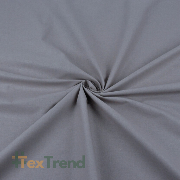 100% Baumwolle einfarbig dunkel stahlgrau - 51  