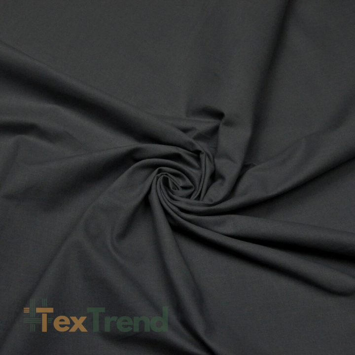 100% Baumwolle einfarbig Anthrazit - 220cm  