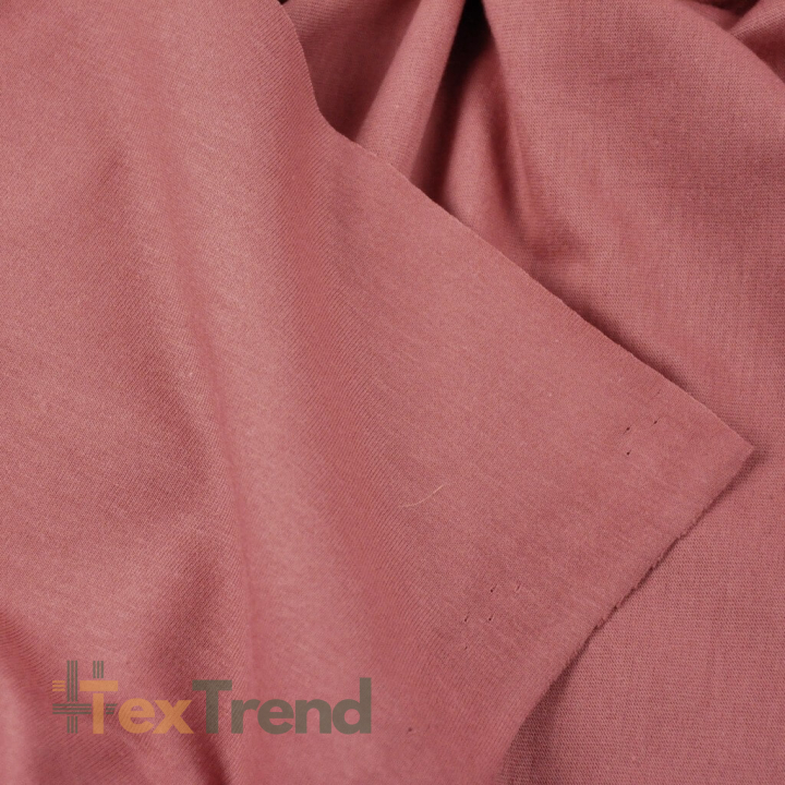 Jersey-Strick einfarbig rosé Tee  