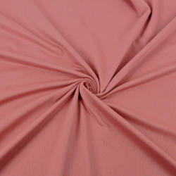 Jersey-Strick einfarbig rosé Tee  