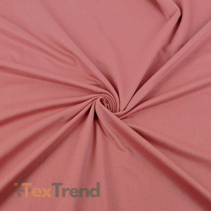 Jersey-Strick einfarbig rosé Tee  