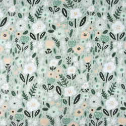 Baumwolle Musselin Double Gauze - Digitaldruck - Salbeiwiese  