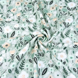 Baumwolle Musselin Double Gauze - Digitaldruck - Salbeiwiese  