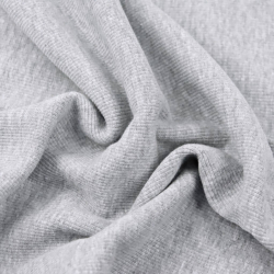 Rippstrickstoff (Bündchen) - grau meliert  