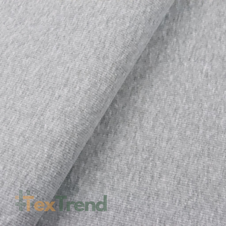 Rippstrickstoff (Bündchen) - grau meliert  
