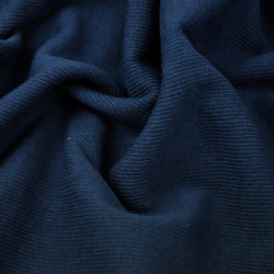 Rippstrickstoff (Bündchen) - marineblau  