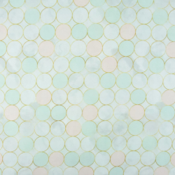 Baumwoll-Musselin Double Gauze - Digitaldruck - Bunte Kreise  