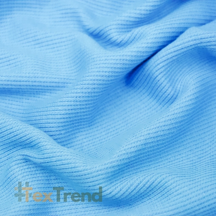 Rippstrick (Bündchen) - blau  