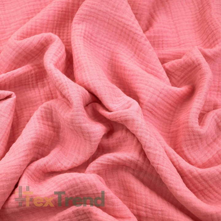 Musselin Double Gauze lachsrosa (Salmon rose)  