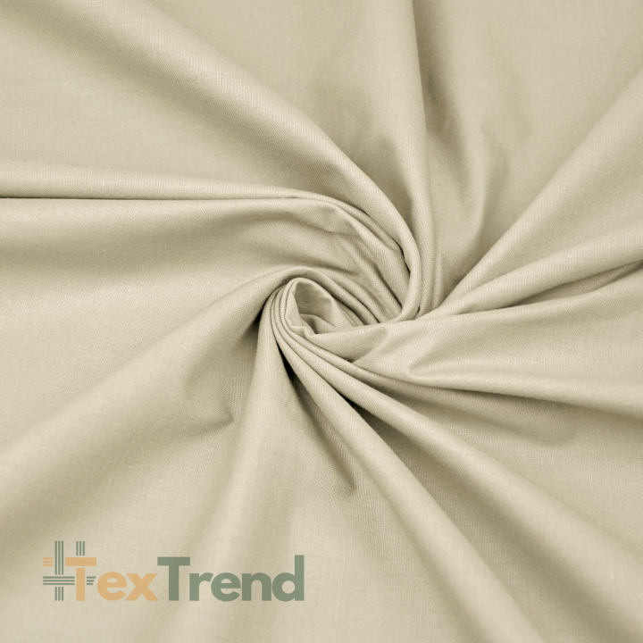 100% Baumwolle einfarbig hellbeige 220cm (KR)  