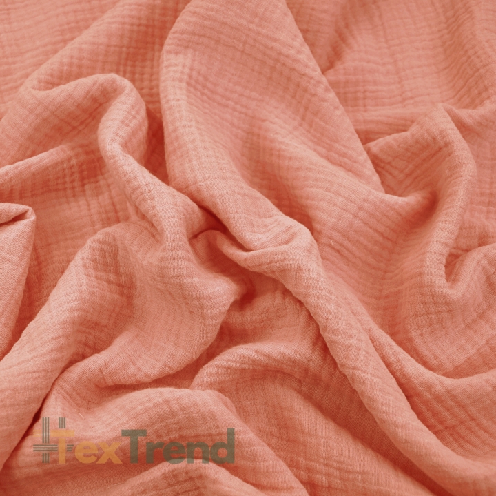 Musselin Double Gauze pfirsichfarben (Peach Pearl)  