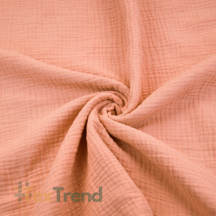 Musselin Double Gauze pfirsichfarben (Peach Pearl)  
