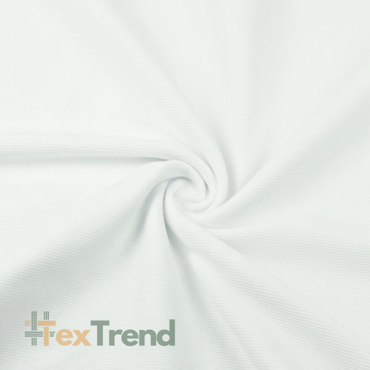 Rippstrickstoff (Bündchen) - weiß  