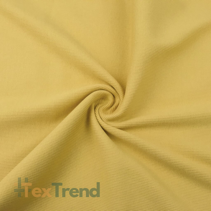 Rippstrickstoff (Bündchen) - senfgelb  